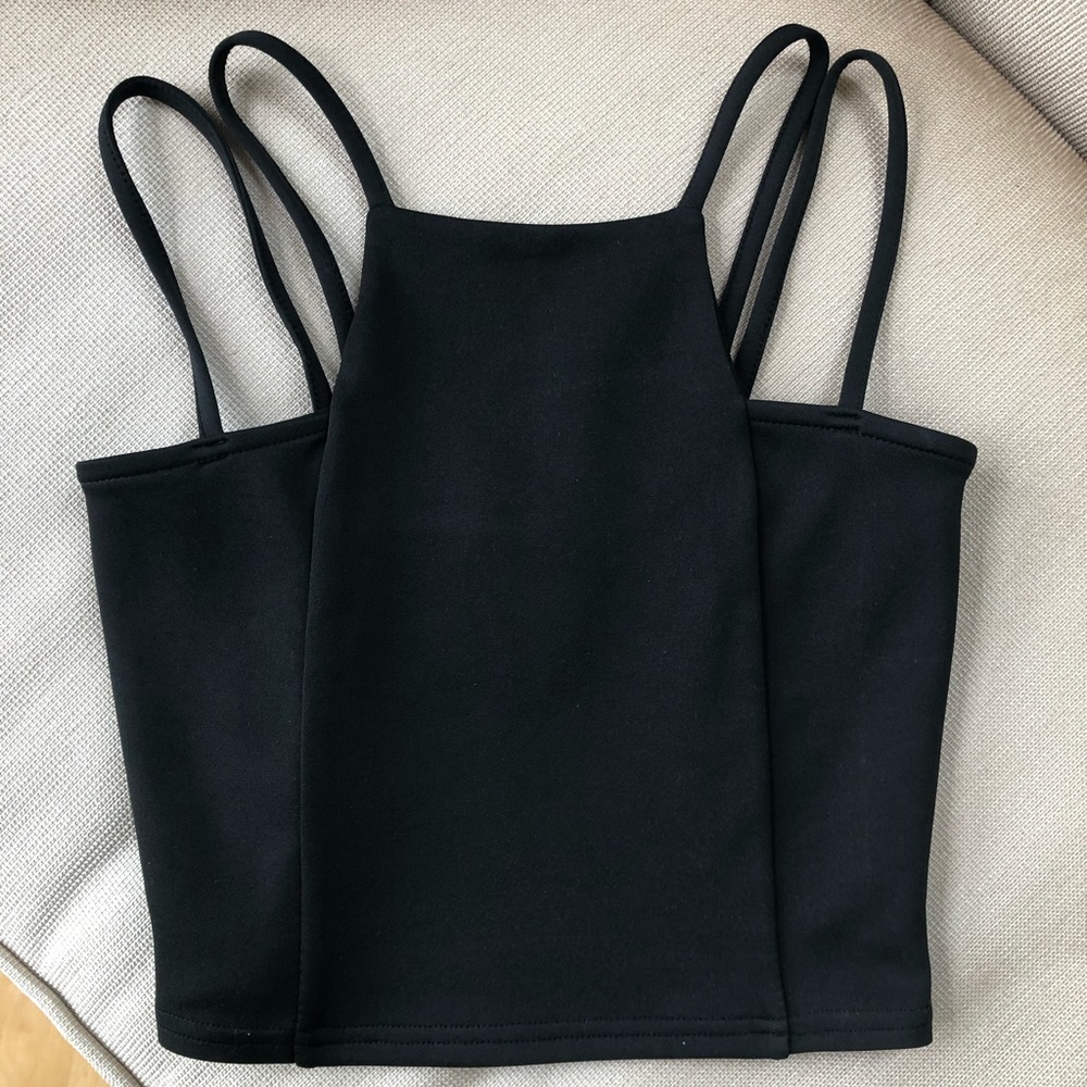 NWOT Black Bralette Crop Top